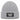 Aus dem Weg, ich gehe angeln – Rippstrick-Beanie in Grau meliert, Ansicht 1 #farbe_grau-meliert