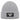 Aus dem Weg, ich muss ans Meer – Rippstrick-Beanie in Grau meliert, Ansicht 1 #farbe_grau-meliert