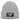 Aus dem Weg, ich muss aufs Klo – Rippstrick-Beanie in Grau meliert, Ansicht 1 #farbe_grau-meliert