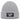 Aus dem Weg, ich muss zum Skilift – Rippstrick-Beanie in Grau meliert, Ansicht 1 #farbe_grau-meliert