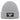 Aus dem Weg, ich muss aufs Boot – Rippstrick-Beanie in Grau meliert, Ansicht 1 #farbe_grau-meliert