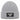 Aus dem Weg, ich gehe zum Chor – Rippstrick-Beanie in Grau meliert, Ansicht 1 #farbe_grau-meliert