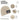 Hundekopf Australian Shepherd – Rippstrick-Beanie in Beige, Ansicht 4 #farbe_beige