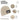Hundekopf Shih Tzu – Rippstrick-Beanie in Beige, Ansicht 4 #farbe_beige