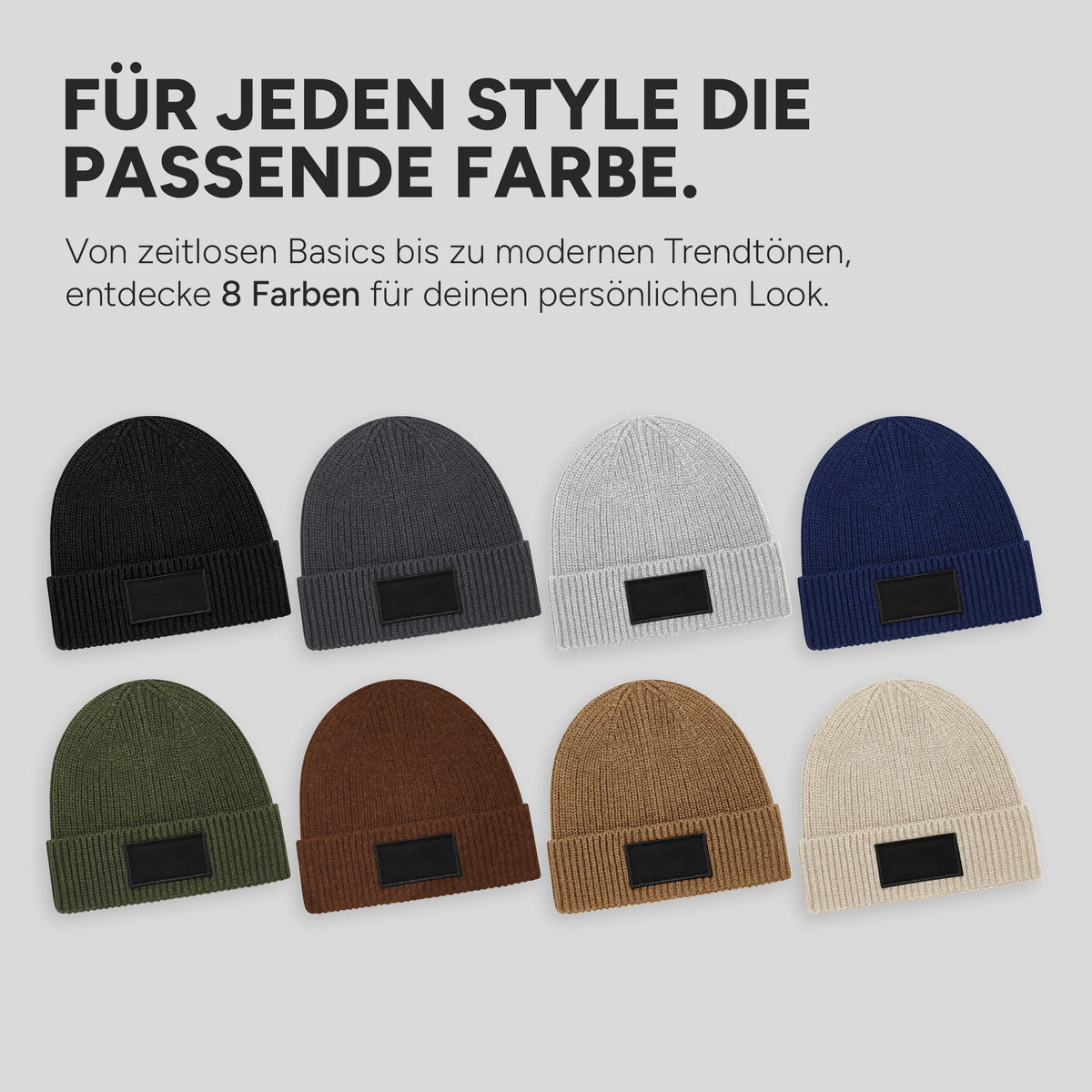 Acht Farben für deinen Stil
