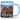 Personalisierte Fototasse mit Wunschtext in Blau – Ansicht 01 #farbe_blau