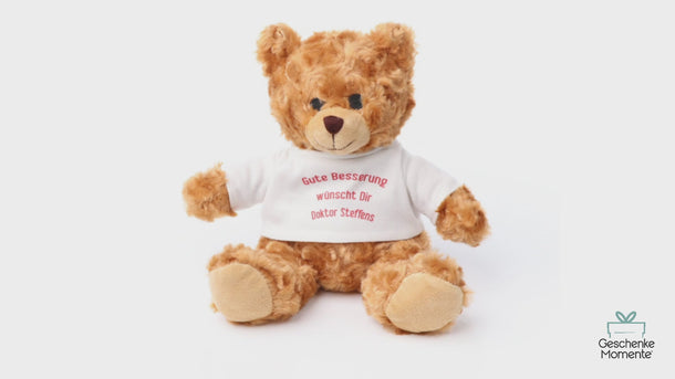 Personalisiertes Kuscheltier Teddybär im Video