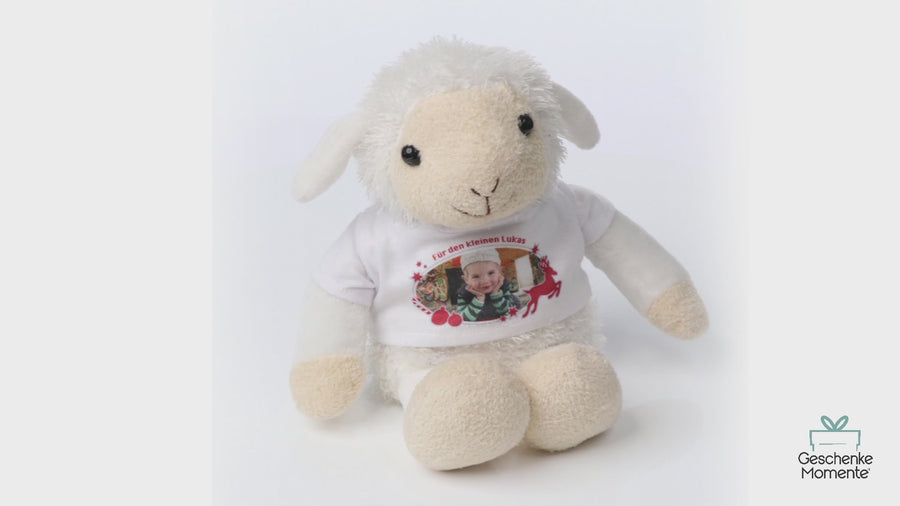 Personalisiertes Kuscheltier Schaf im Video