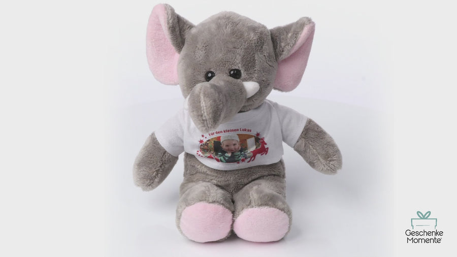 Personalisiertes Kuscheltier Elefant im Video