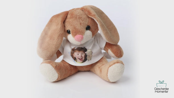 Personalisiertes Kuscheltier Hase im Video